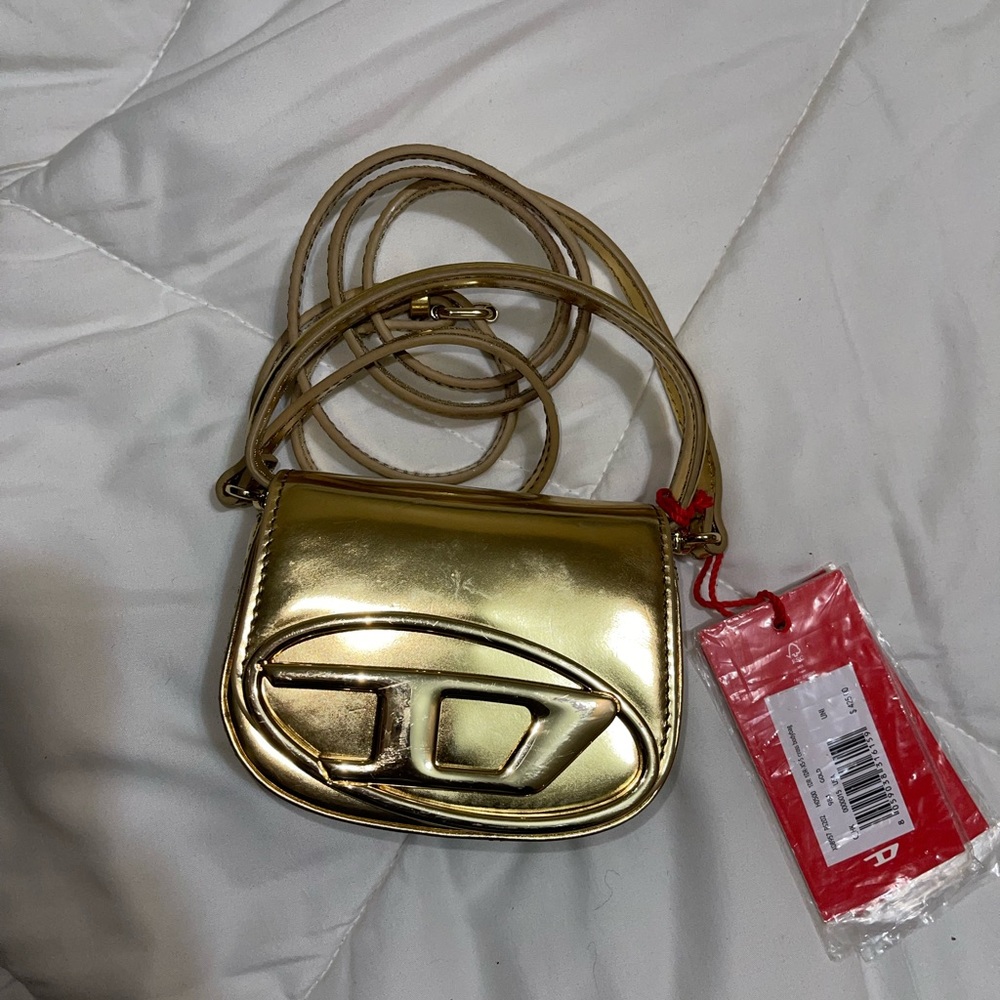 Diesel 1DR-XS-S - Iconic mini bag in mirrored leather